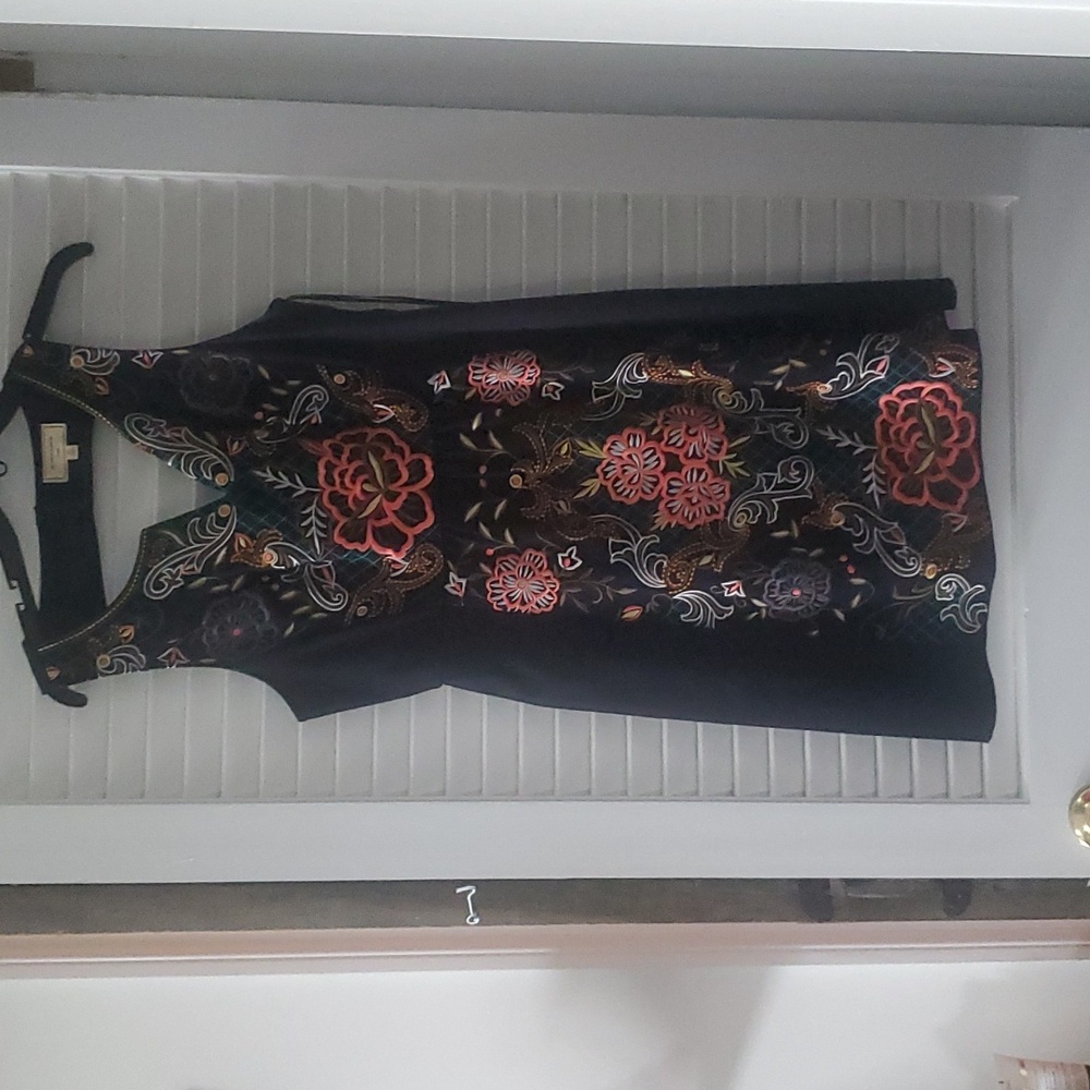 Anthropology Black Dutch Dress